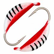 Фото супербанан, размер m, вес 0,5 гр, цвет белый с полосками+красный /10 шт/